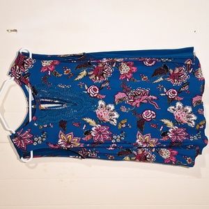 Daniel Rainn Top Plus Size 1X Green Floral